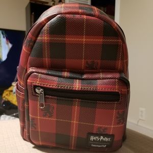 Loungefly Harry Potter Gryffindor Plaid Backpack